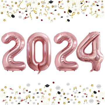 folieballon 2023 rose goud