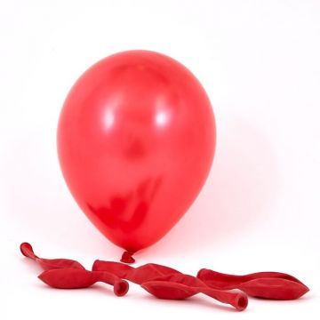 Ballon rood metallic 100