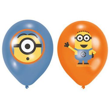 Minions ballonnen latex, 6x