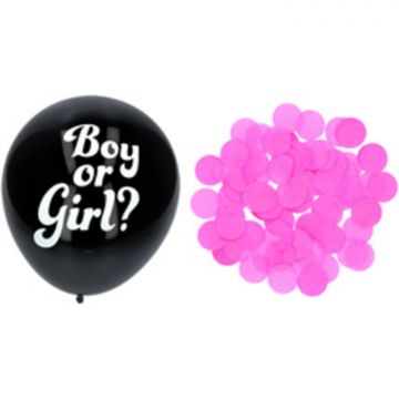 Confetti ballon Gender Reveal meisje