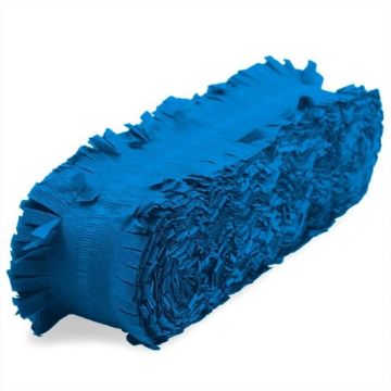 Draaiguirlande blauw crepe slinger