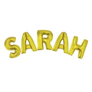 Folie ballon Sarah goud