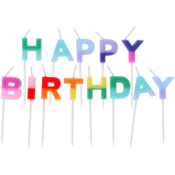 Kaarsjes Happy Birtdhday set