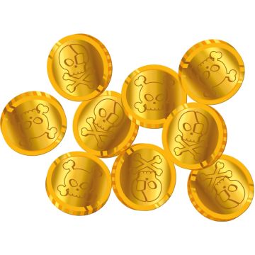 Piraten Munten Confetti, 50 st