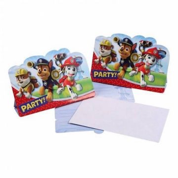 Paw Patrol Uitnodiging, 8 st