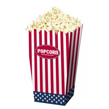 Popcorn bakjes amerikaans
