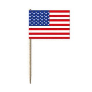 Prikkers Amerikaans vlag 24 stuks