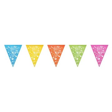 Vlaggenlijn Fiesta kleur, 6m