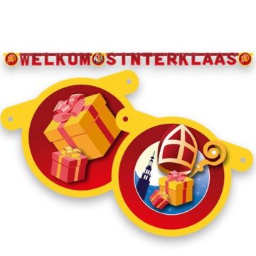 Welkom sinterklaas slinger kado