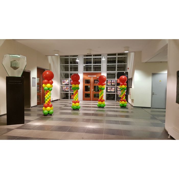 Ballon pilaren heelveelfeest.nl geleen happy balloons geleen