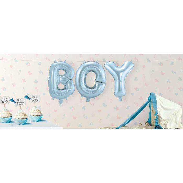 Opblaasletters Boy set