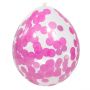 Confetti ballon roze 4 stuks. 