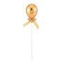 Taarttopper ballon goud