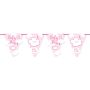 Vlaggenlijn Baby shower roze